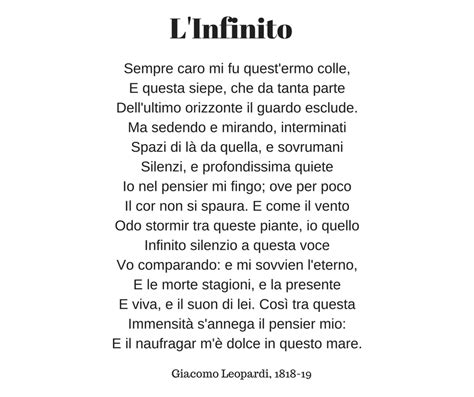 infinito di leopardi 2022.